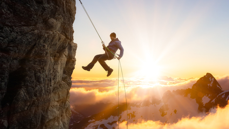 A mountain climber