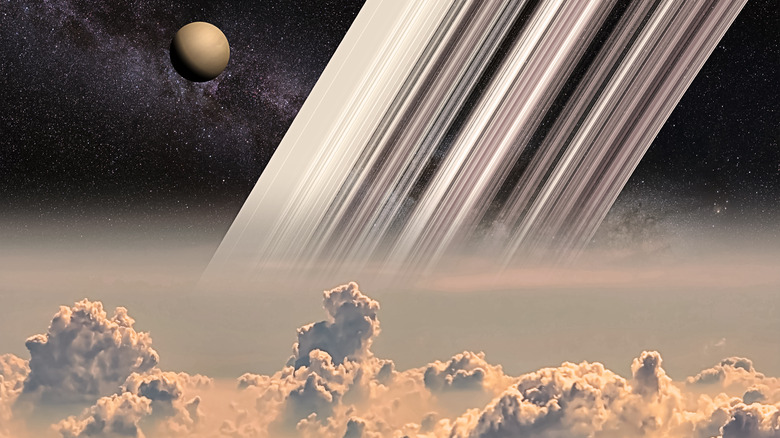 Titan viewed from Saturn