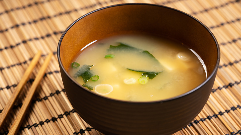 bowl of miso soup