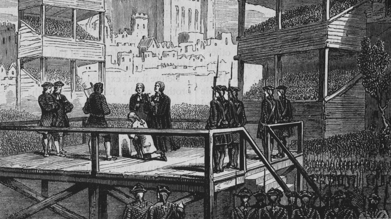 illustration of James Radclyffe execution