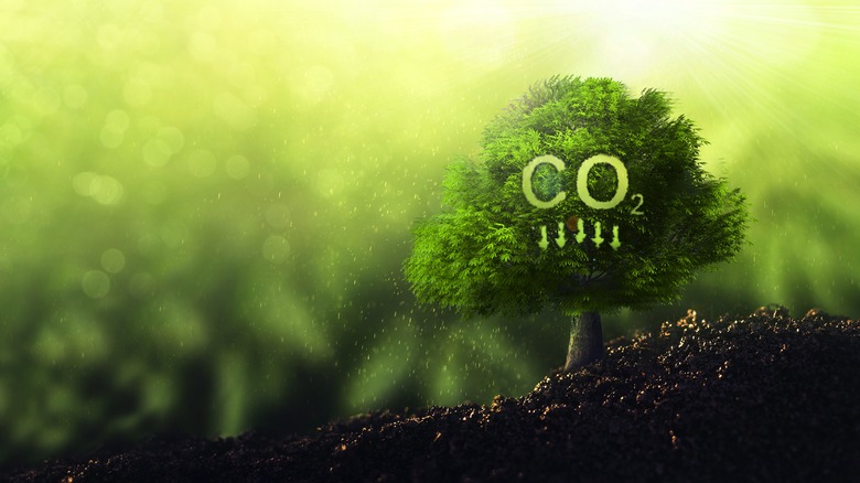 Artist depiction of Carbon Dioxide