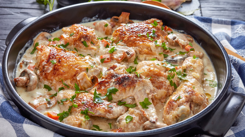 Chicken fricassee