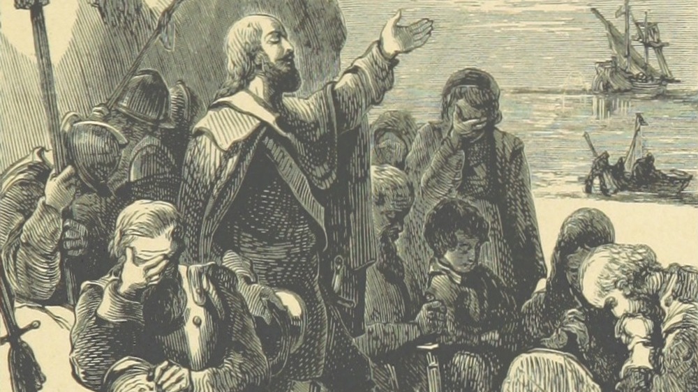 Landing of the Pilgrim fathers, 1863