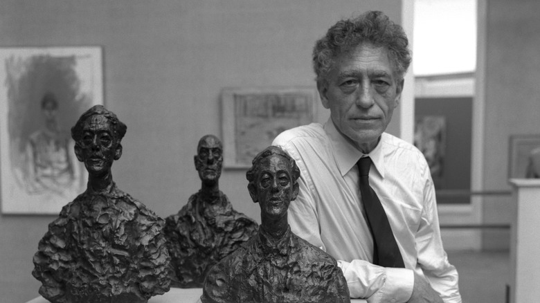 Swiss sculptor Alberto Giacometti 