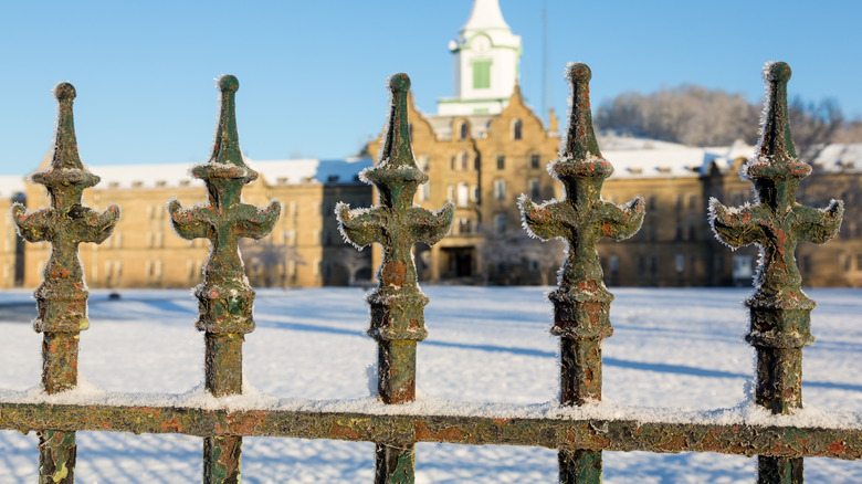 Fence outside of Trans-Allegheny Lunatic Asylum