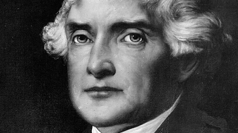 Thomas Jefferson white hair charcoal