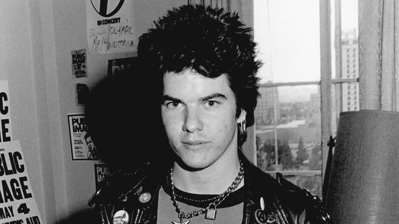 darby crash of the germs staring into camera in early 80s publicity shot