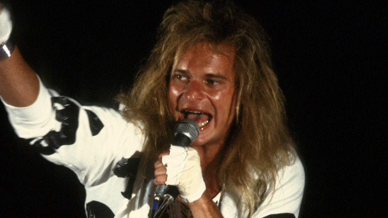 david lee roth sweaty on stage at the 1983 us festival