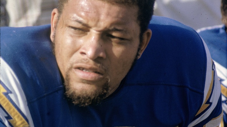 Ernie Ladd squinting looking side