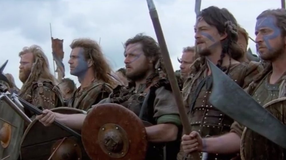 Scottish warriors with woad