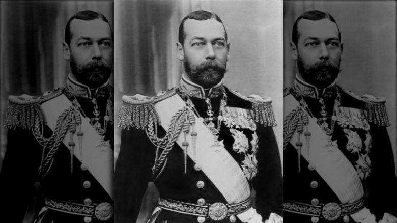 King George V posing for a photo