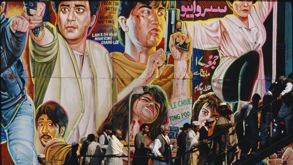 Martial Arts movie mural in Pakistan