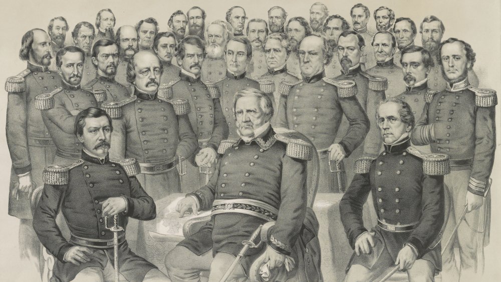 A portrait of the many commanding generals of the Union army.