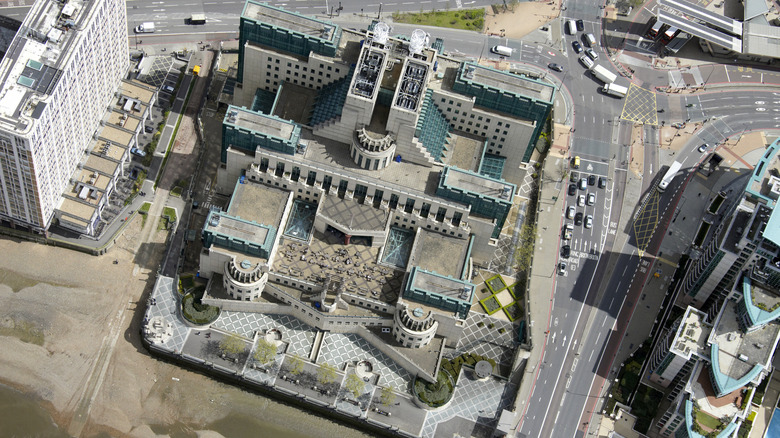 Aerial view of MI6 headquarters