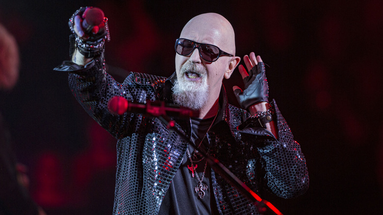 Rob Halford engages audience