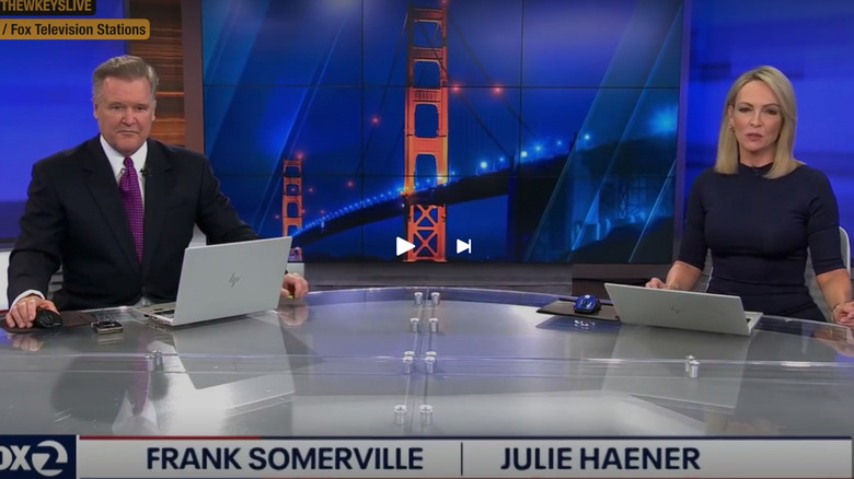 Frank Somerville drunk at news desk