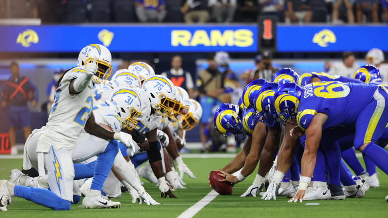 Rams and Chargers face off on field