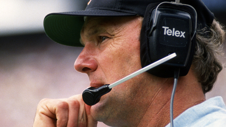 Sam Wyche Bengals coach headset