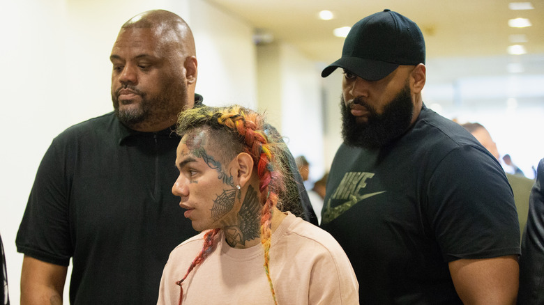 Tekashi69 aka 6ix9ine at his arraignment