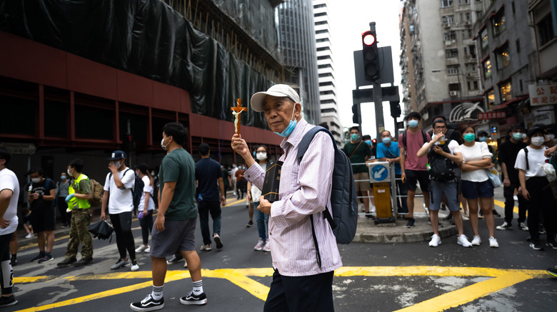 Christian antigovernment protestor, China