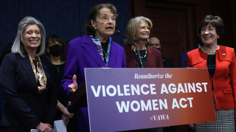 Dianne Feinstein speaking at #VAWA event