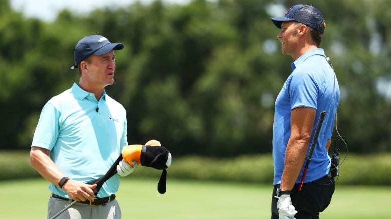 Manning, Brady on golf course