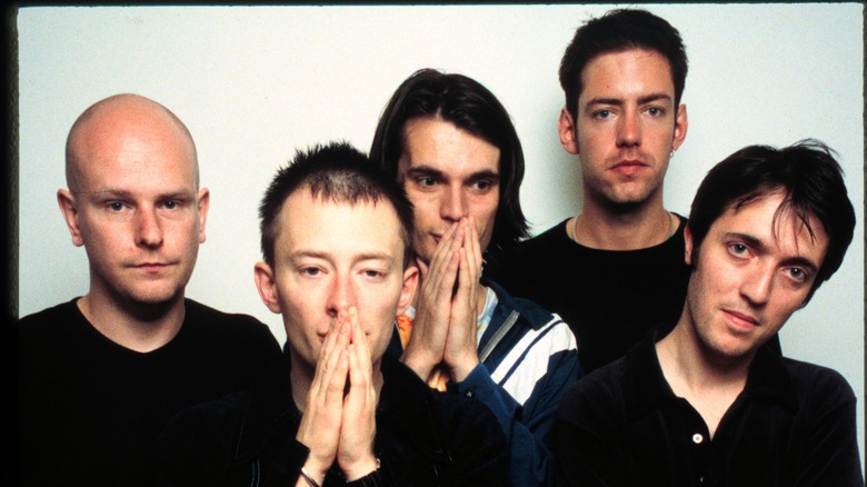 Radiohead looking at camera