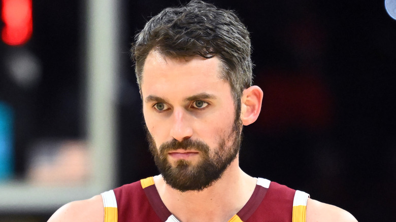 Kevin Love playing for the Cleveland Cavaliers