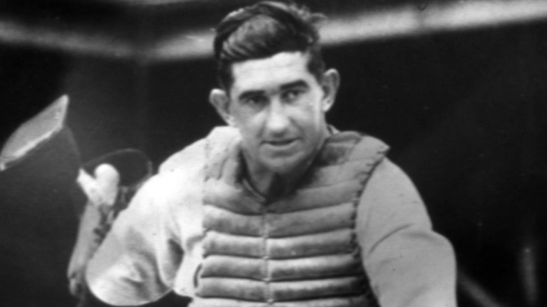 Mickey Cochrane in the dugout