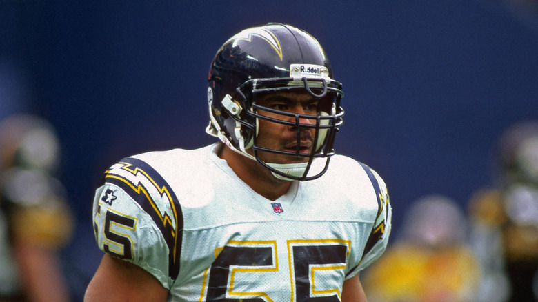 Junior Seau glaring