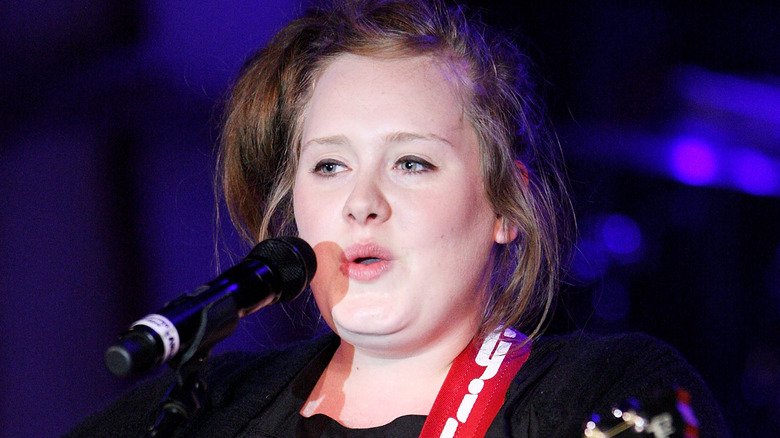 Adele performing in 2008