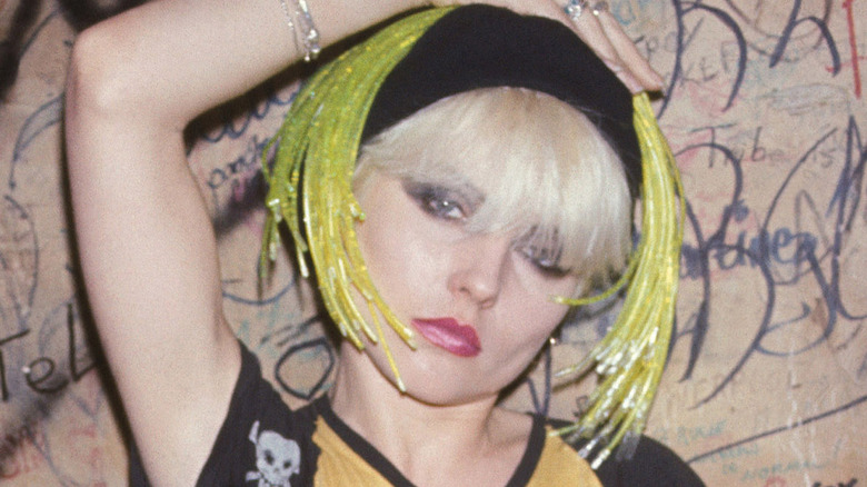 Debbie Harry hat squinting