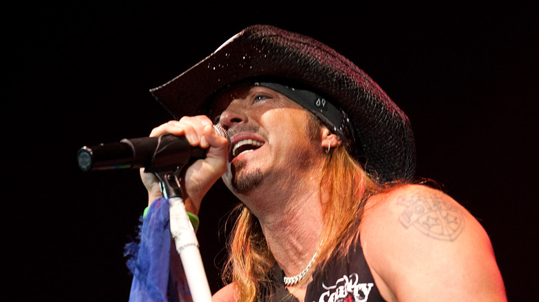 Bret Michaels cowboy hat singing