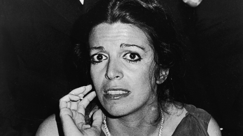 Christina Onassis grimaces