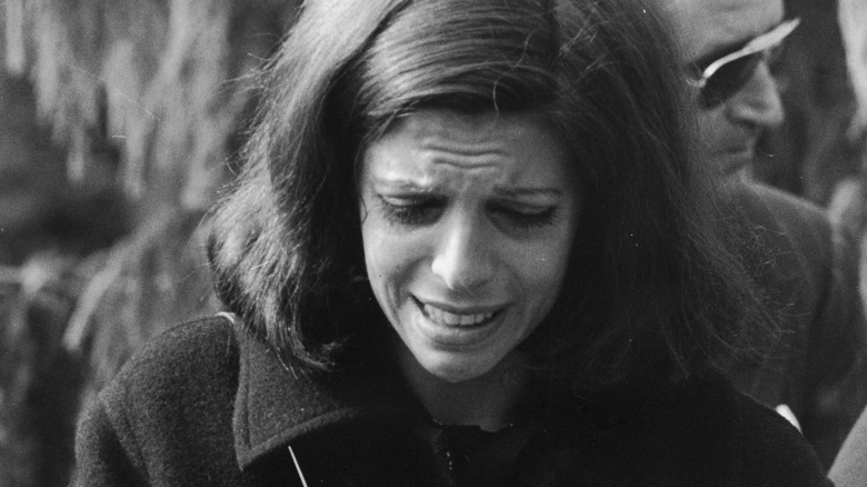 Christina Onassis cries