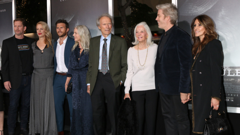 Clint Eastwood with some of his family members