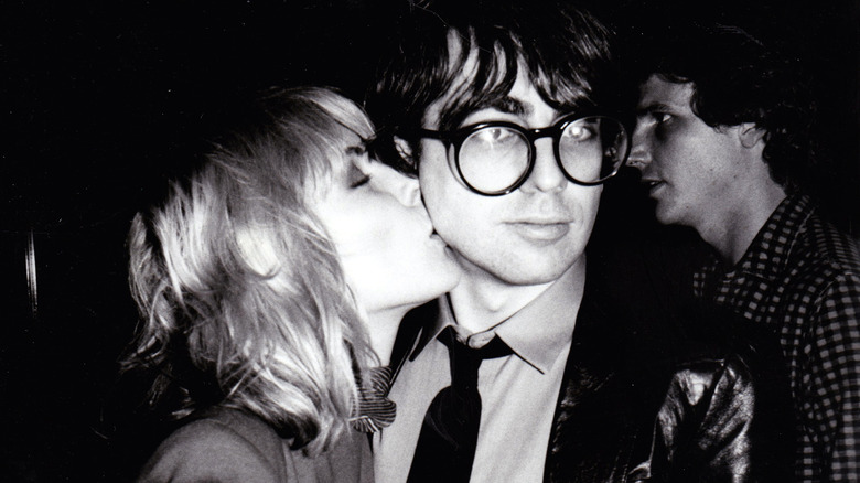 Debbie Harry kissing Chris Stein