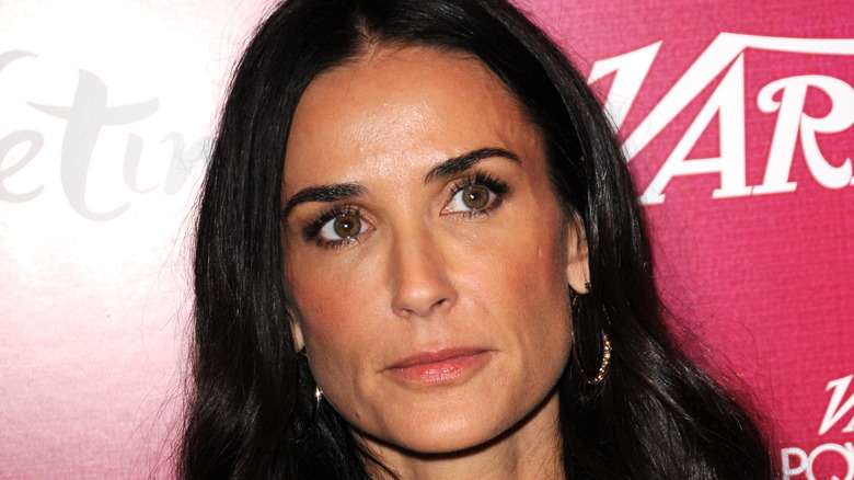 Demi Moore brown eyes