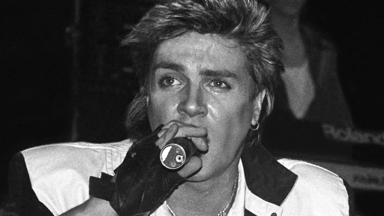 Simon Le Bon performs on stage