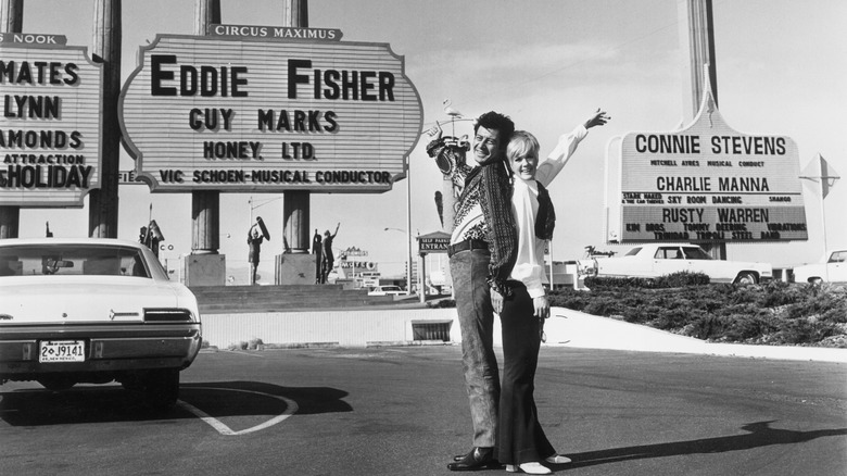 Eddie Fisher and wife COnnie Stevens in Las Vegas