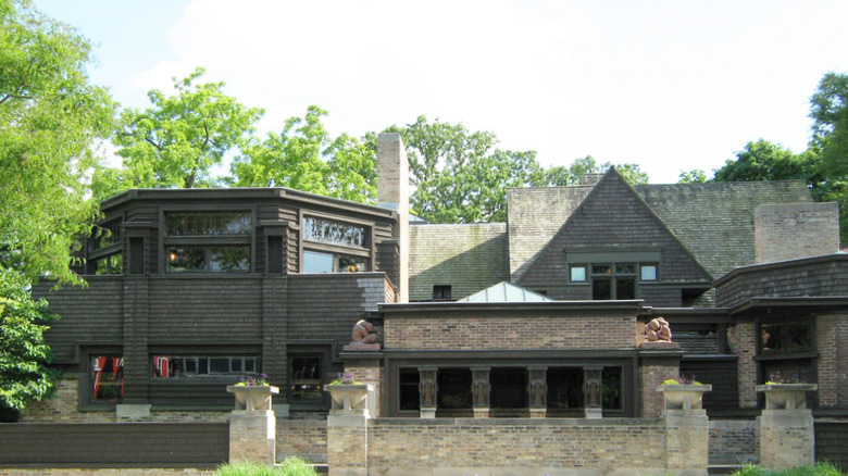 Wright's studio in Chicago in 1898