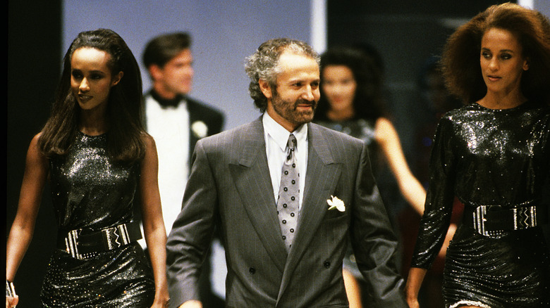 Gianni Versace at fashion show