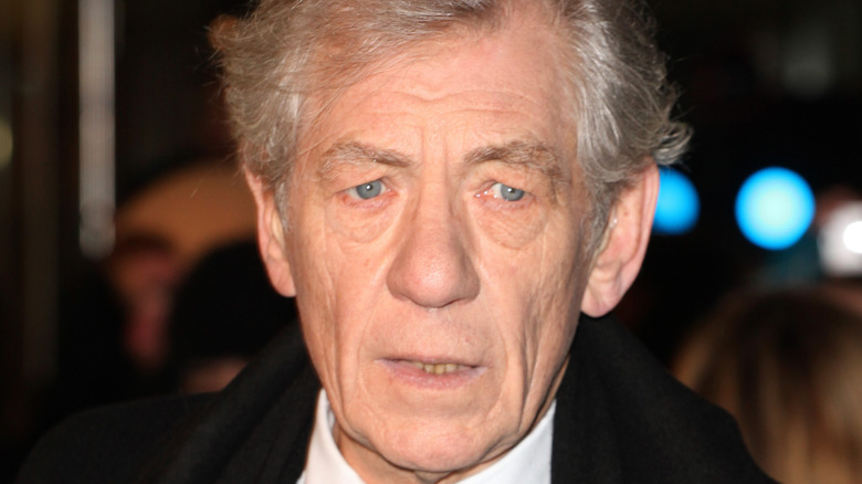 Ian McKellen blue lights