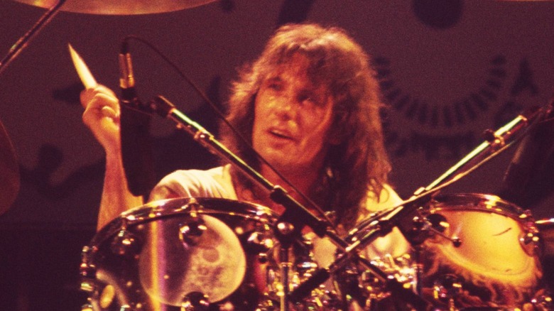 Aynsley Dunbar playing drums for Journey