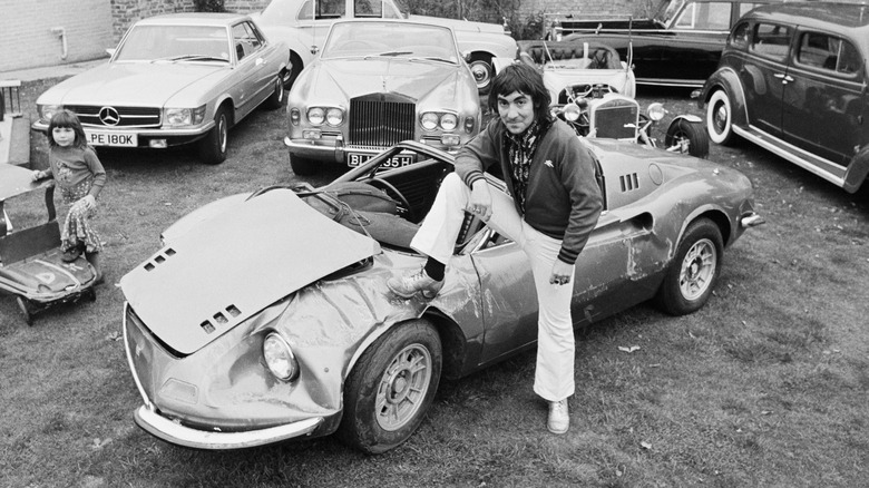 Keith Moon with car