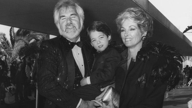 kenny rogers with his wife and son christopher