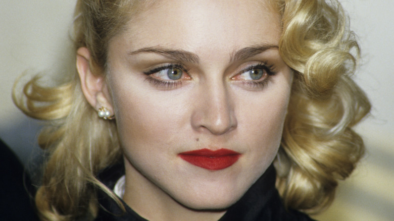 Madonna at a press conference in 1986