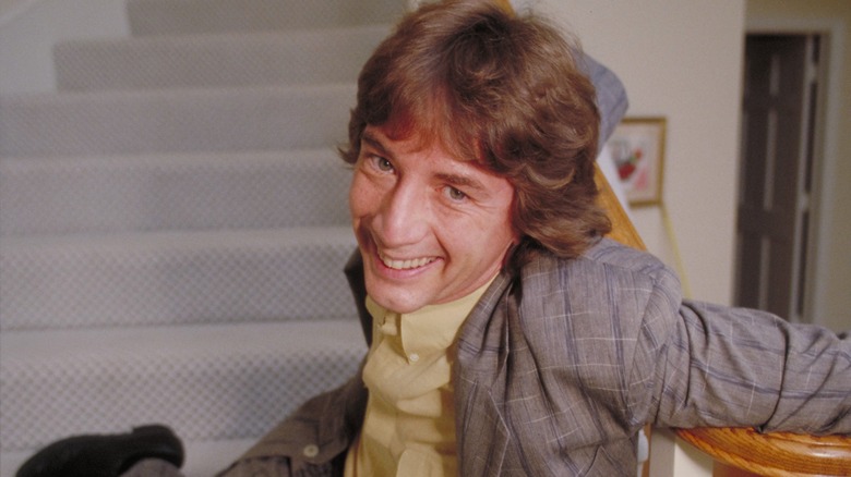 Martin Short 1980s on a staircase