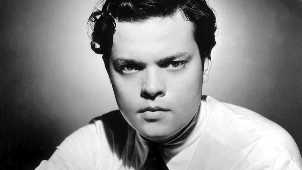 Photograph of Orson Welles, published following the radio broadcast of "The War of the Worlds" on The Mercury Theatre on the Air