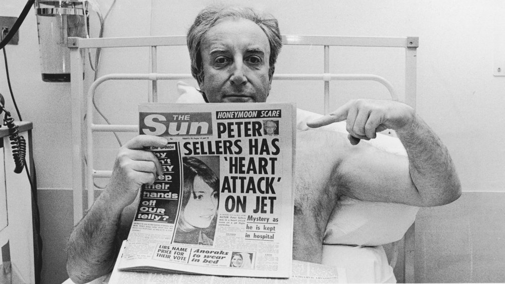 Peter Sellers in hospital